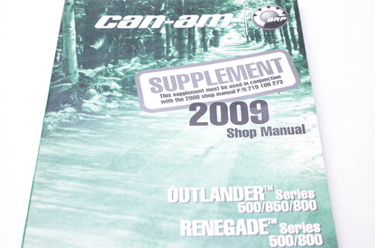 Bombardier 219 100 336 Can-Am Supplement 2009 Shop Manual