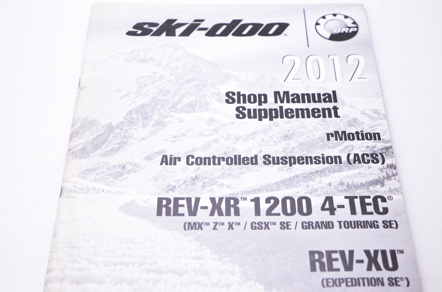 Bombardier 219 100 603 Ski-Doo 2012 Shop Manual Supplement
