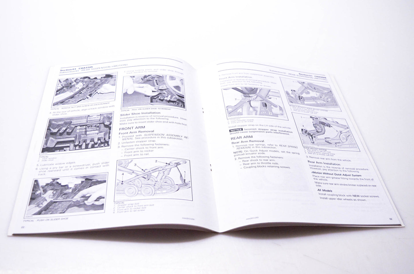Bombardier 219 100 603 Ski-Doo 2012 Shop Manual Supplement