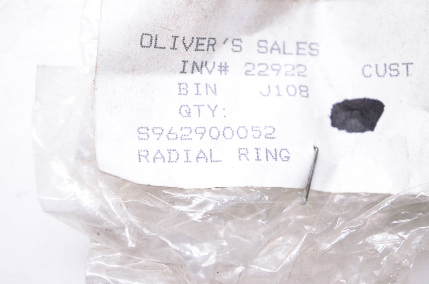 Dolmar 962900052 Radial Ring NOS