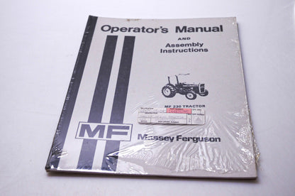 Massey Ferguson 1448357M5 Operator's Manual & Assembly Instructions MF 230 Tractor