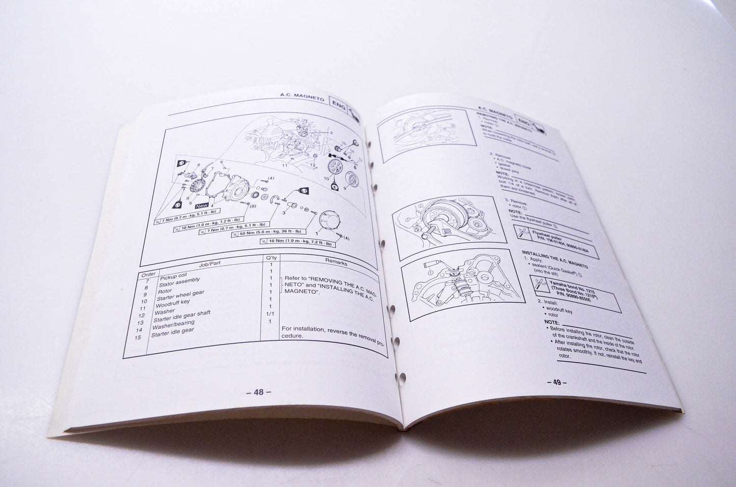 OEM Yamaha LIT-11616-19-42 YFM45FXV Supplementary Service Manual