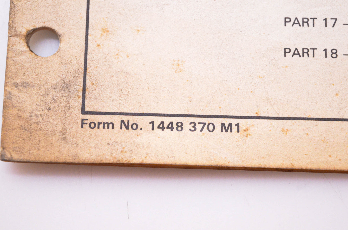 Massey Ferguson 1448 370 M1 Repair Time Schedule MF 230 & MF 235 Tractors