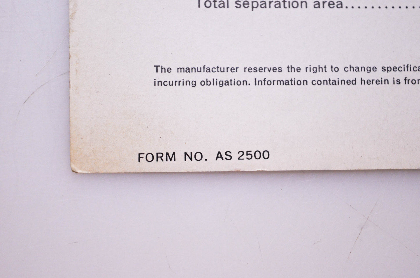 Oliver AS 2500 Oliver 430 Self-Propelled Engine Brochure