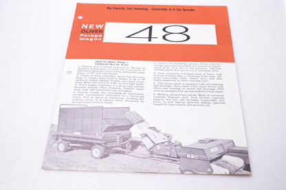 Oliver A-516, 20M-11-63 New Oliver Forage Wagon Brochure