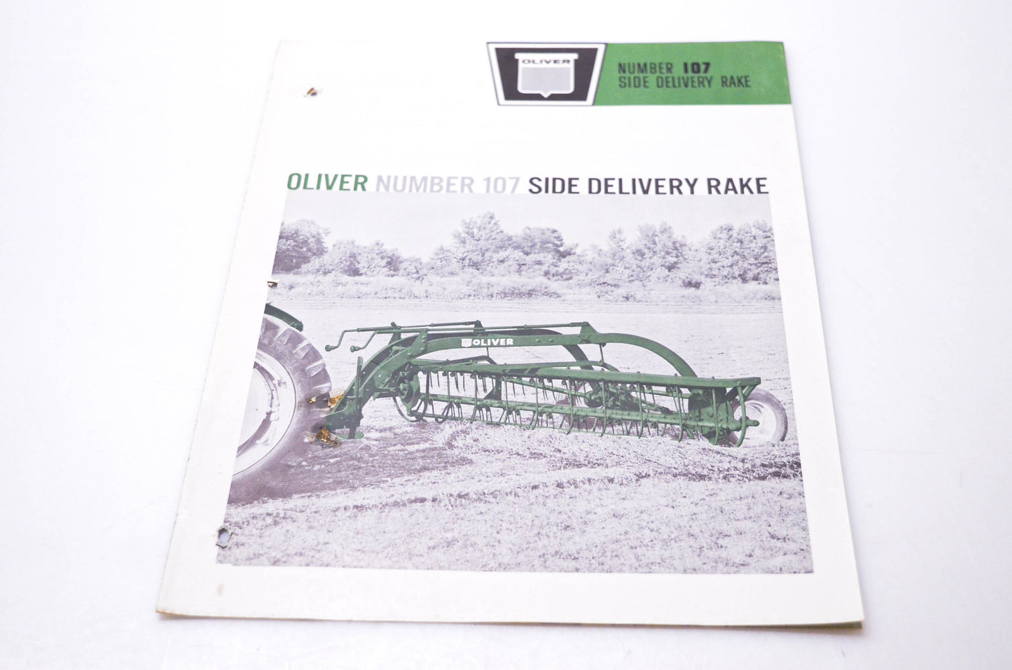 Oliver A-1229-C, 10M-4-61 Oliver Number 107 Side Delivery Rake Brochure