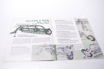 Oliver A-1229-C, 10M-4-61 Oliver Number 107 Side Delivery Rake Brochure
