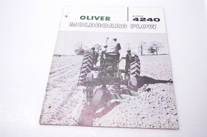 Oliver A-676, 25M-58 Oliver Number 4240 Moldboard Plow Brochure