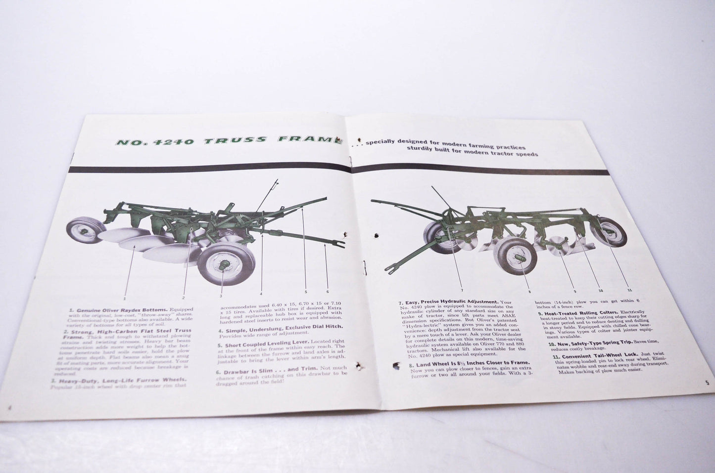 Oliver A-676, 25M-58 Oliver Number 4240 Moldboard Plow Brochure