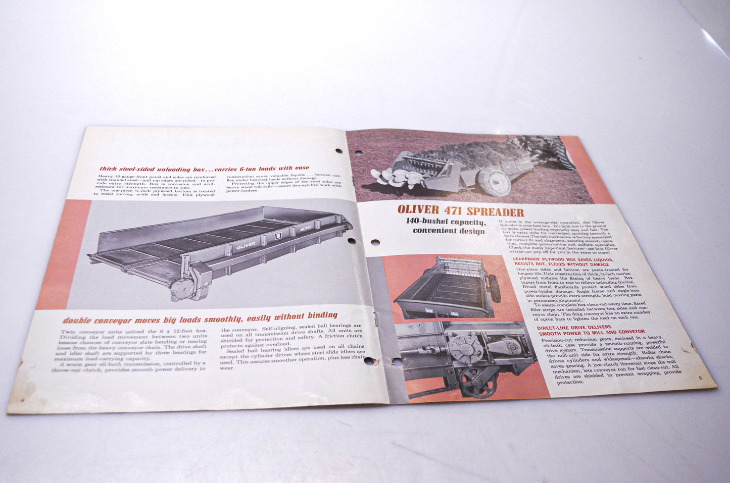 Oliver A-509, 25M 5-63 Oliver Power-Drive Spreaders Brochure