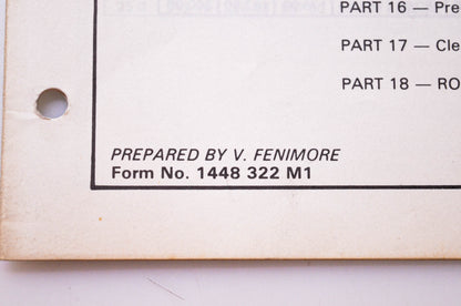 Massey Ferguson 1448 322 M1 Repair Time Schedule MF 285 Tractor