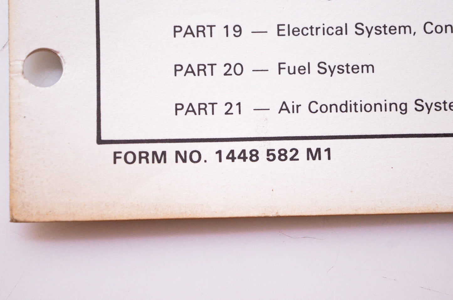 Massey Ferguson 1448 582 M1 Repair Time Schedule MF 550 Combine