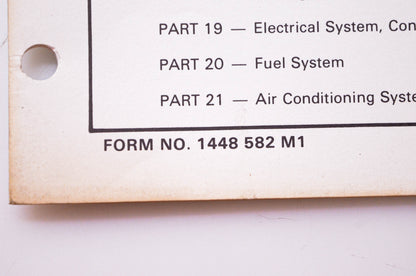 Massey Ferguson 1448 582 M1 Repair Time Schedule MF 550 Combine
