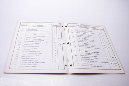 Massey Ferguson 1448 389 M1 Repair Time Schedule MF 2800 Tractor