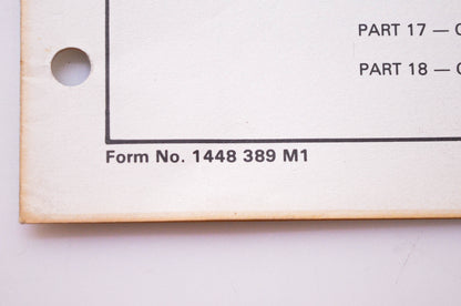 Massey Ferguson 1448 389 M1 Repair Time Schedule MF 2800 Tractor