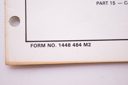 Massey Ferguson 1448 484 M2 Repair Time Schedule MF 2745 MF 2775 MF 2805 Tractors