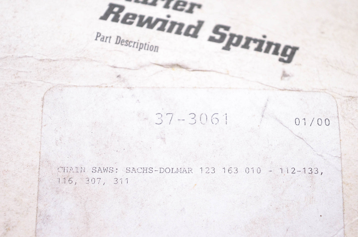 Rotary 37-3061 Starter Rewind Spring NOS