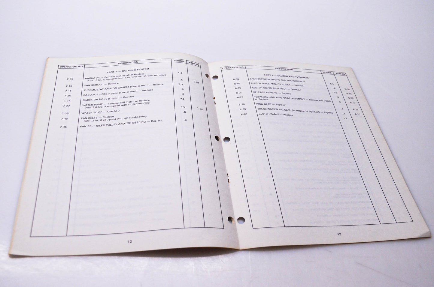 Massey Ferguson 1448 485 M2 Repair Time Schedule MF 2675 MF 2705 Tractors