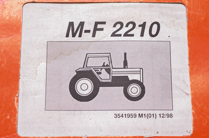 Massey Ferguson 3541959 M1(01) M-F 2210 Manual