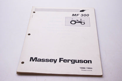Massey Ferguson MF 300 Massey Ferguson 300 Series Tractors Technical Training Manual