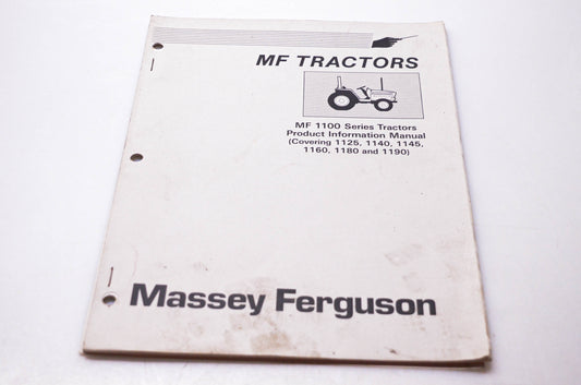 Massey Ferguson GT 9111 MF Tractors MF 1100 Series Tractors Product Information Manual