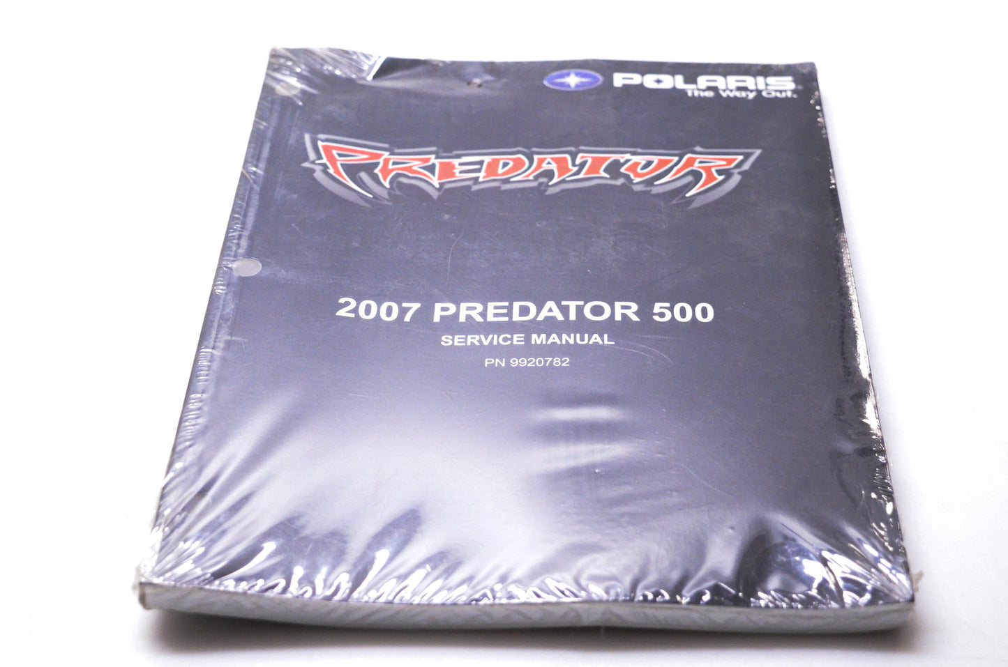 New OEM Polaris 9920782 2007 Predator 500 Service Manual NOS