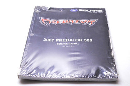 New OEM Polaris 9920782 2007 Predator 500 Service Manual NOS