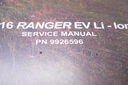 New OEM Polaris 9926596 2016 Ranger EV Li-Ion Service Manual NOS