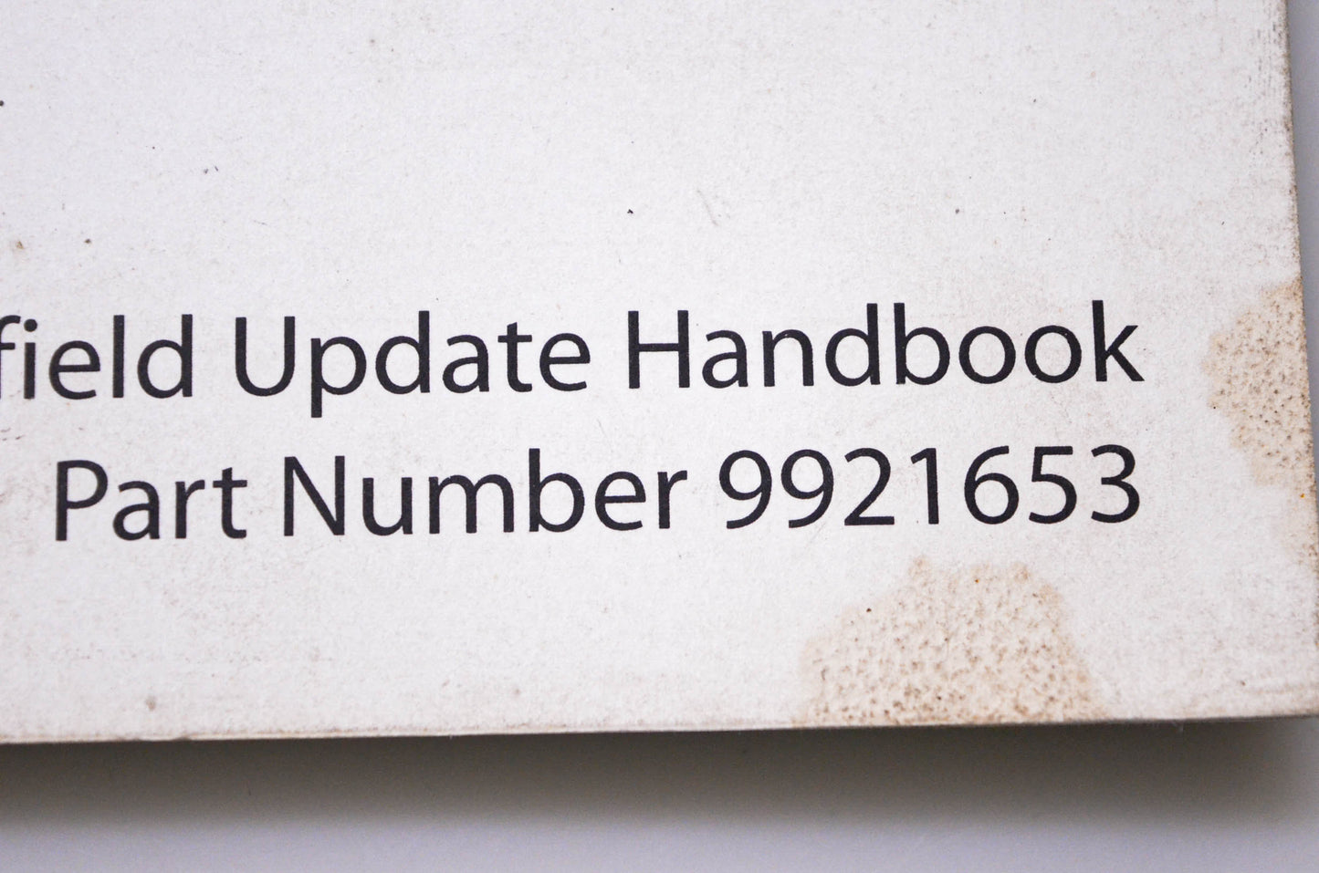 OEM Polaris 9921653 2006-2007 FS FST Infield Update Handbook