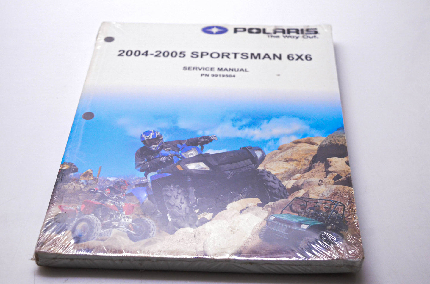 New OEM Polaris 9919504 2004-2005 Sportsman 6X6 Service Manual NOS