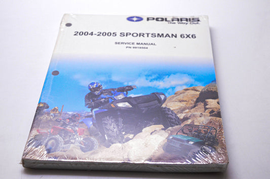 New OEM Polaris 9919504 2004-2005 Sportsman 6X6 Service Manual NOS