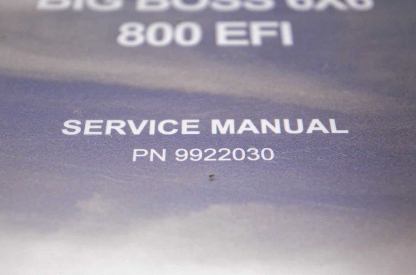 New OEM Polaris 9922030 2009 Sportsman Big Boss 6X6 800 EFI Service Manual NOS