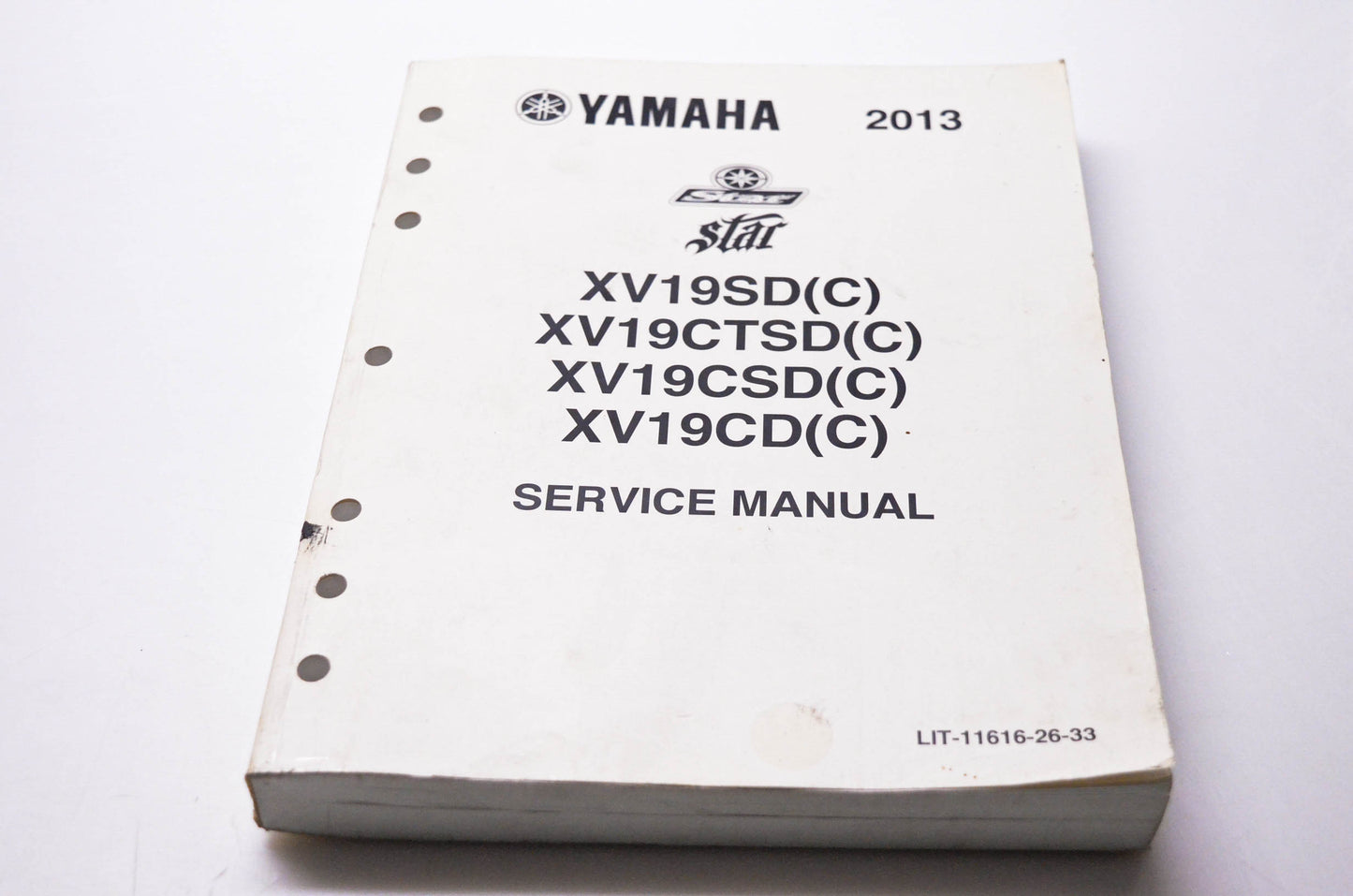 OEM Yamaha LIT-11616-26-33 2013 XV19SD(C) XV19CTSD(C) XV19CSD(C) XV19CD(C) Service Manual