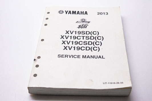 OEM Yamaha LIT-11616-26-33 2013 XV19SD(C) XV19CTSD(C) XV19CSD(C) XV19CD(C) Service Manual