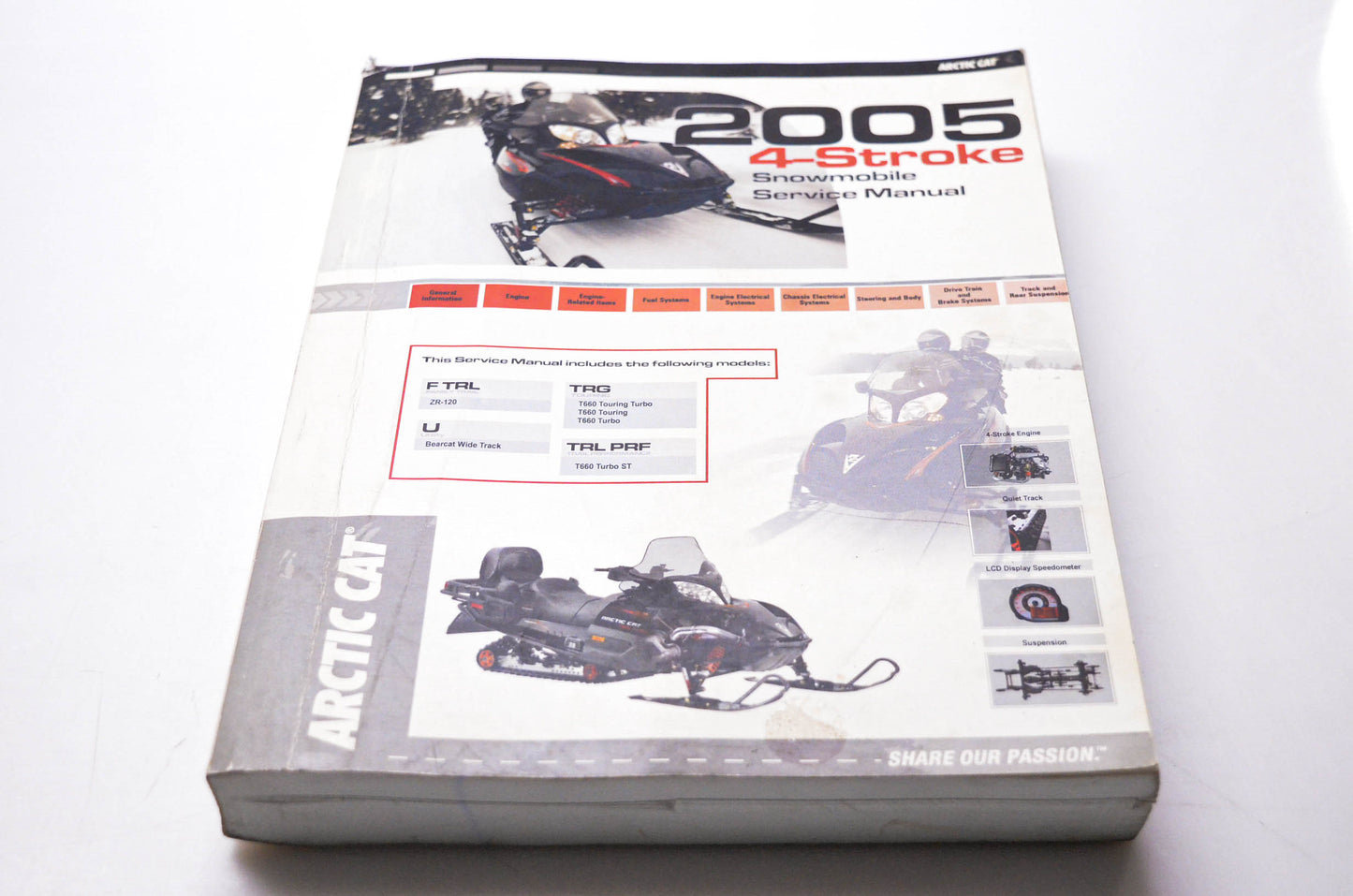 OEM Arctic Cat 2257-154 2005 4-Stroke Snowmobile Service Manual