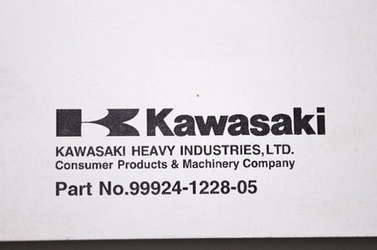 OEM Kawasaki 99924-1228-05 Eliminator 125 Motorcycle Service Manual