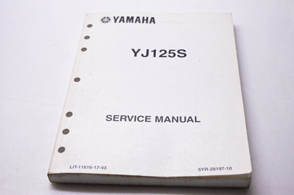 OEM Yamaha LIT-11616-17-43 YJ125S Service Manual
