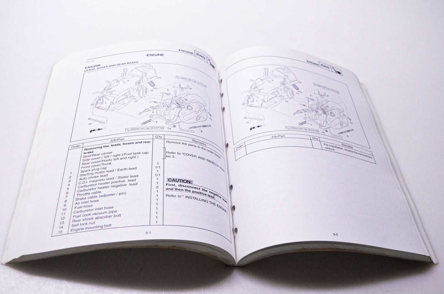 OEM Yamaha LIT-11616-17-43 YJ125S Service Manual