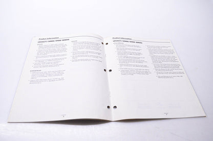 Simplicity Manufacturing 990155 Product Information Volume 1 Second Edition