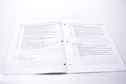 Simplicity Manufacturing 900-2045-01-UV-SMA 1999 Service Bulletin Index