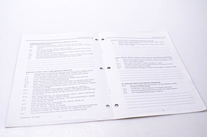 Simplicity Manufacturing 950010 1995 Service Bulletin Index