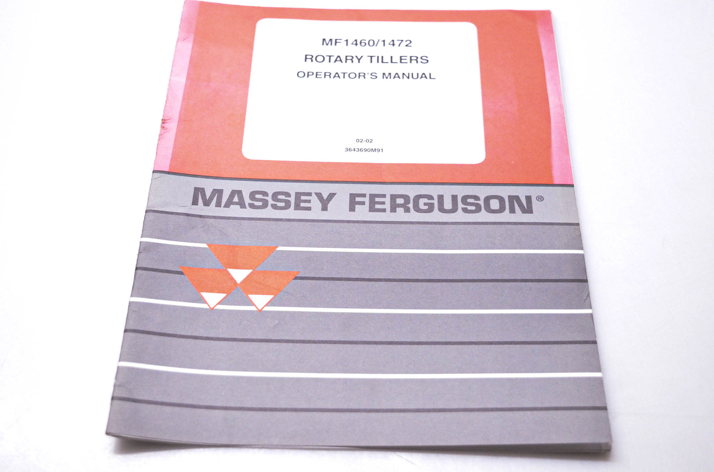 Massey Ferguson 3643690M91 MF1460 1472 Rotary Tillers Operator's Manual