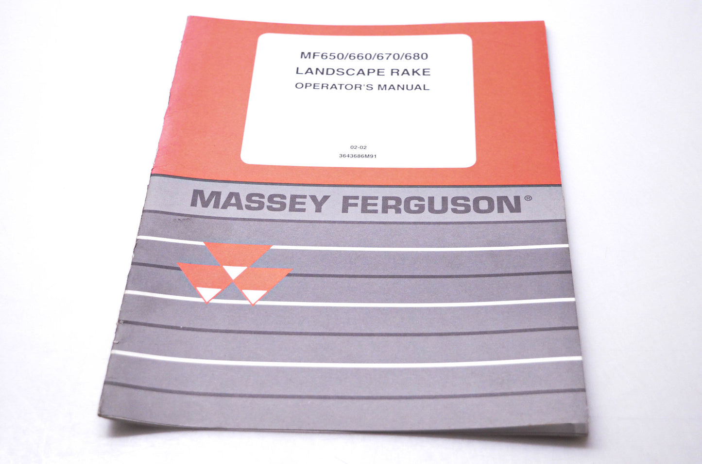 Massey Ferguson 3643686M91 MF650 660 670 680 Landscape Rake Operator's Manual