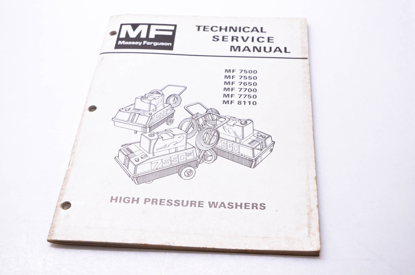 Massey Ferguson 1448 587 M1 Technical Service Manual High Pressure Washers