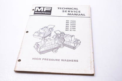 Massey Ferguson 1448 587 M1 Technical Service Manual High Pressure Washers