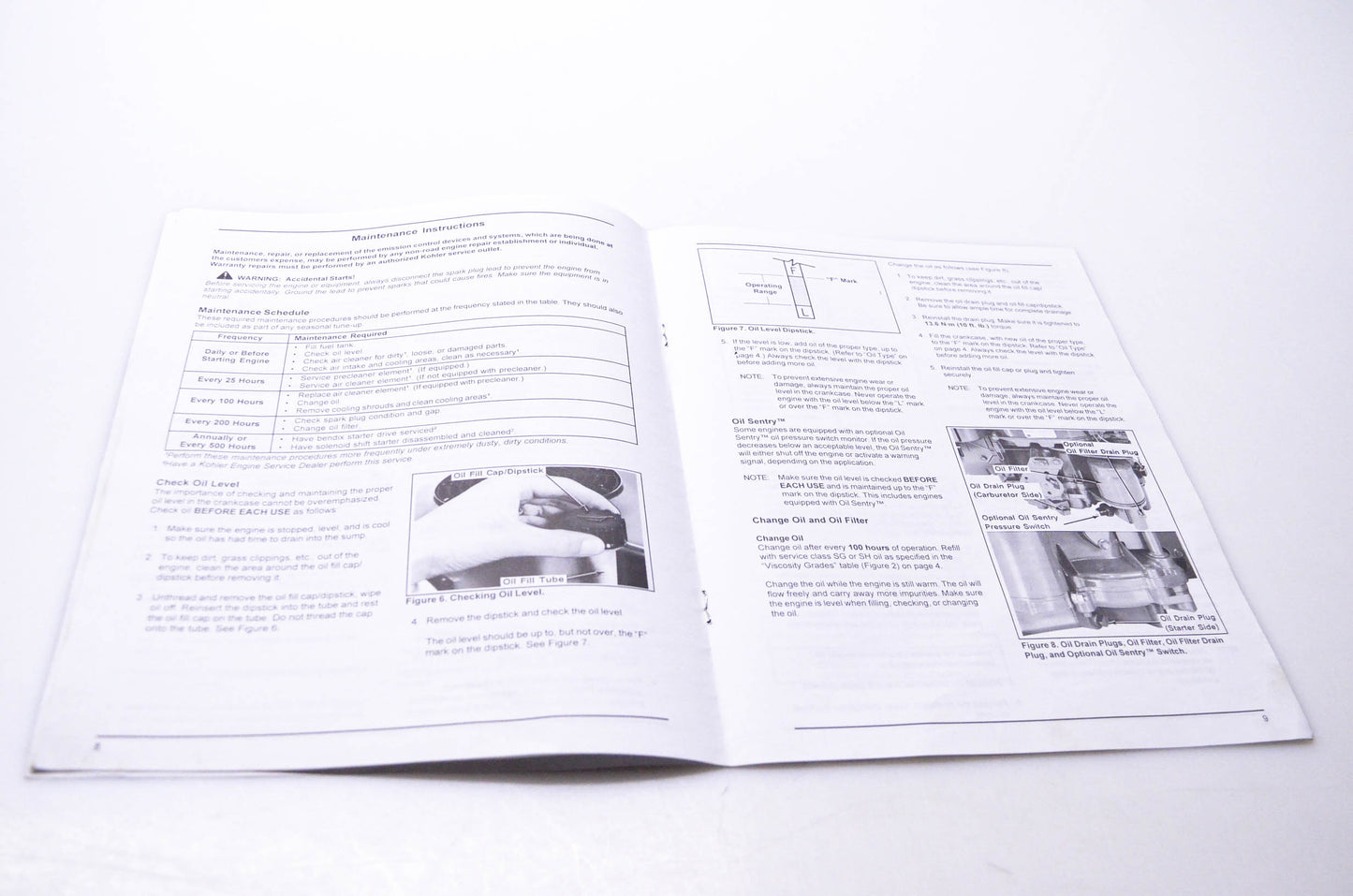 Kohler TP-2472-D Owner's Manual Command 11-16 HP Vertical Crankshaft