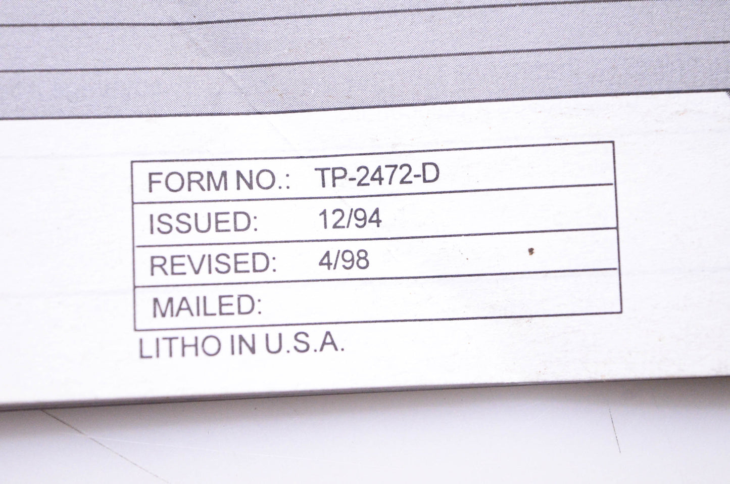 Kohler TP-2472-D Owner's Manual Command 11-16 HP Vertical Crankshaft