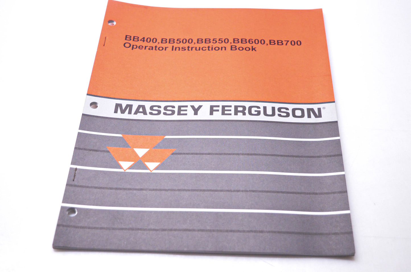 Massey Ferguson 4283051M1 BB400 BB500 BB550 BB600 BB700 Operator Instruction Book