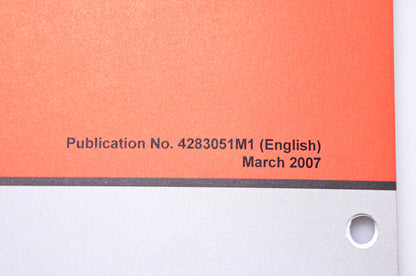 Massey Ferguson 4283051M1 BB400 BB500 BB550 BB600 BB700 Operator Instruction Book