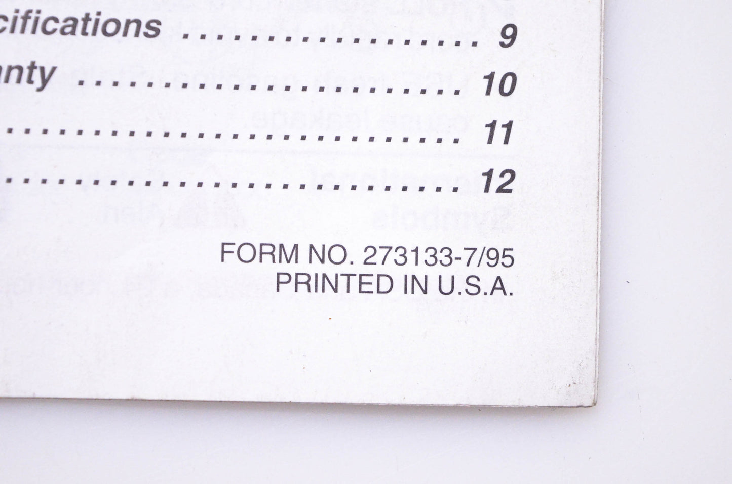 OEM Briggs & Stratton 273133 Operator Owner Manual Model Series 28P700 28Q700